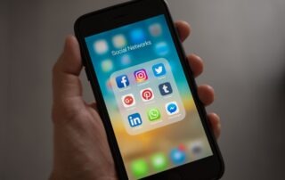 Social media apps op telefoon