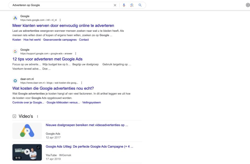 Adverteren op Google: Val op in de zoekresultaten