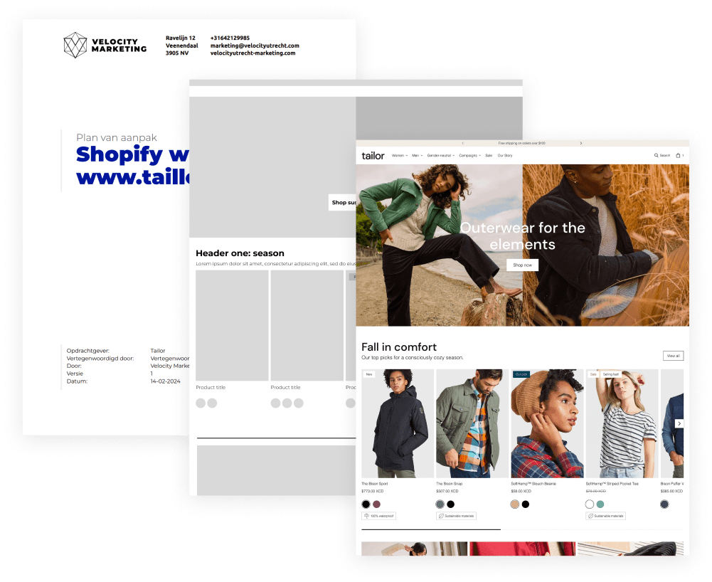 Shopify website laten bouwen